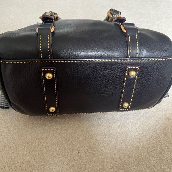 Dooney & Bourke Navy Florentine Micro Satchel - Picture 6 of 10